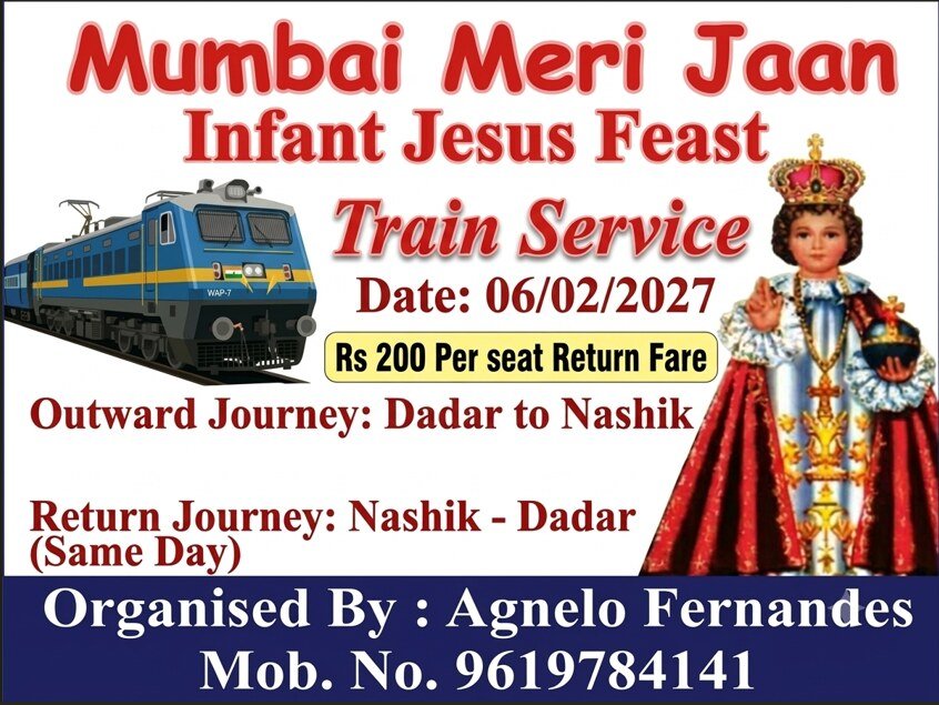 Mumbai Meri Jaan Infant Jesus Feast Nashik Train Service 2027